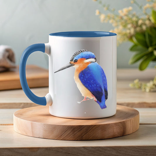 Kingfisher Bird Mug - MerikaArt