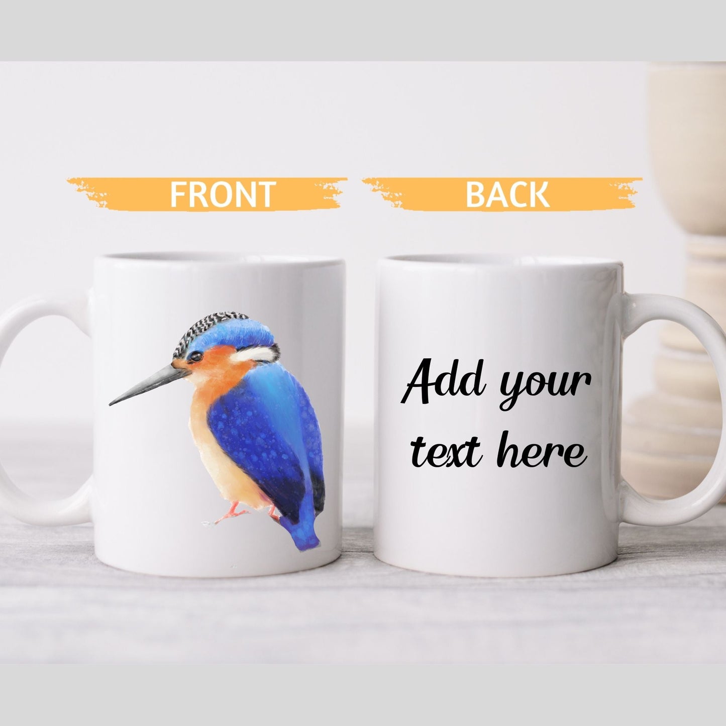 Kingfisher Bird Mug - MerikaArt