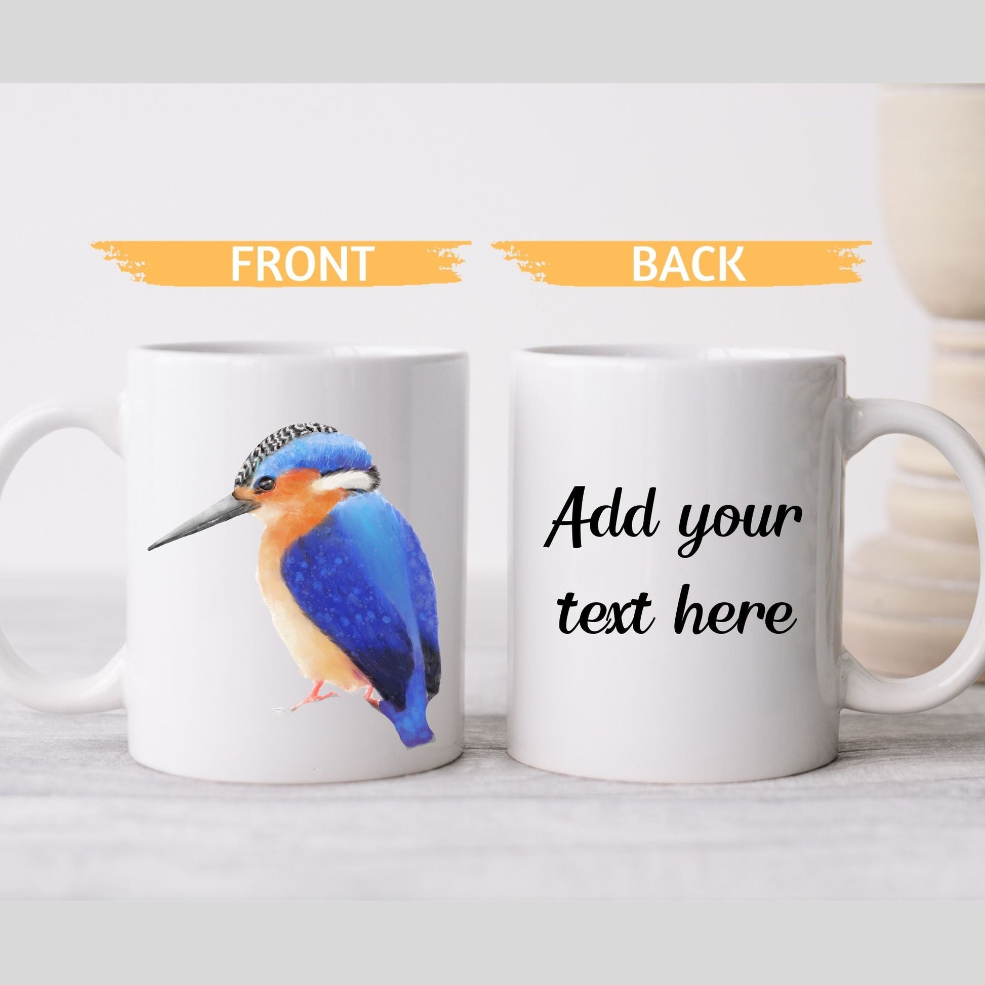 Kingfisher Bird Mug - MerikaArt