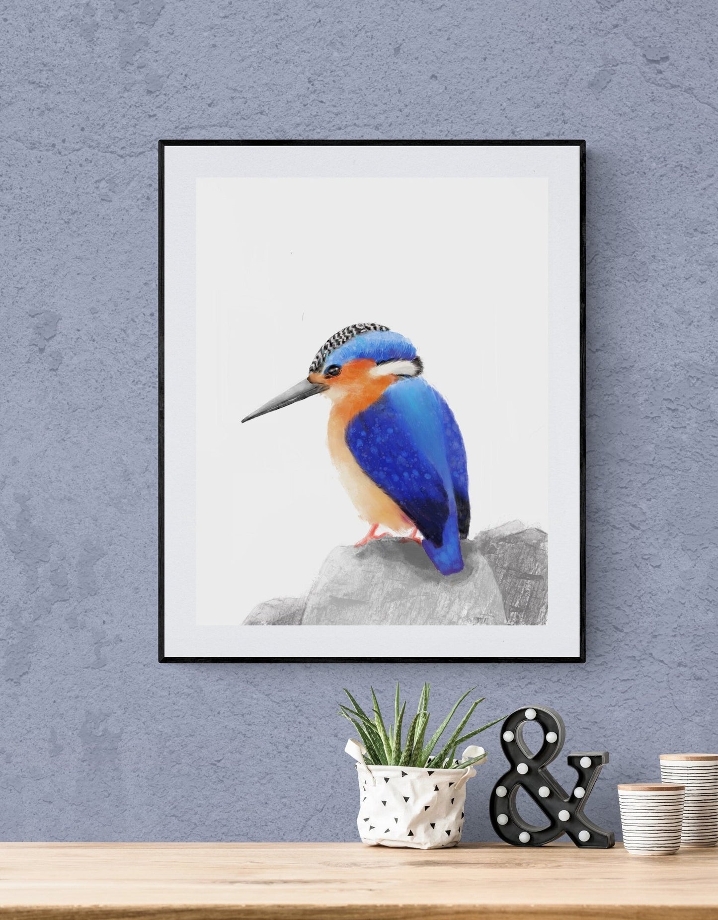 Kingfisher Bird Print - MerikaArt