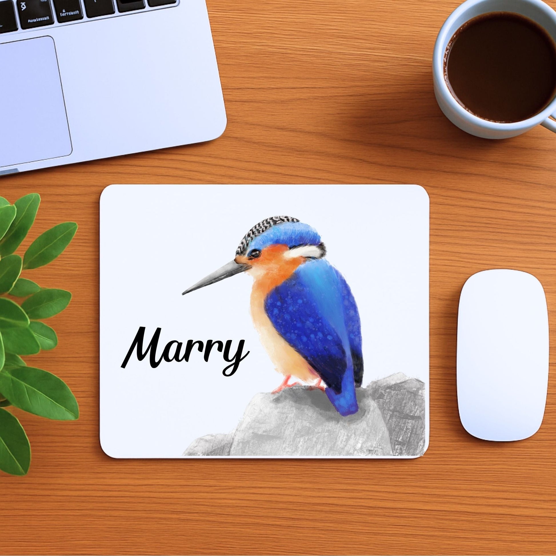 Kingfisher Mousepad - MerikaArt