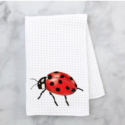 Ladybug Kitchen Towel - MerikaArt