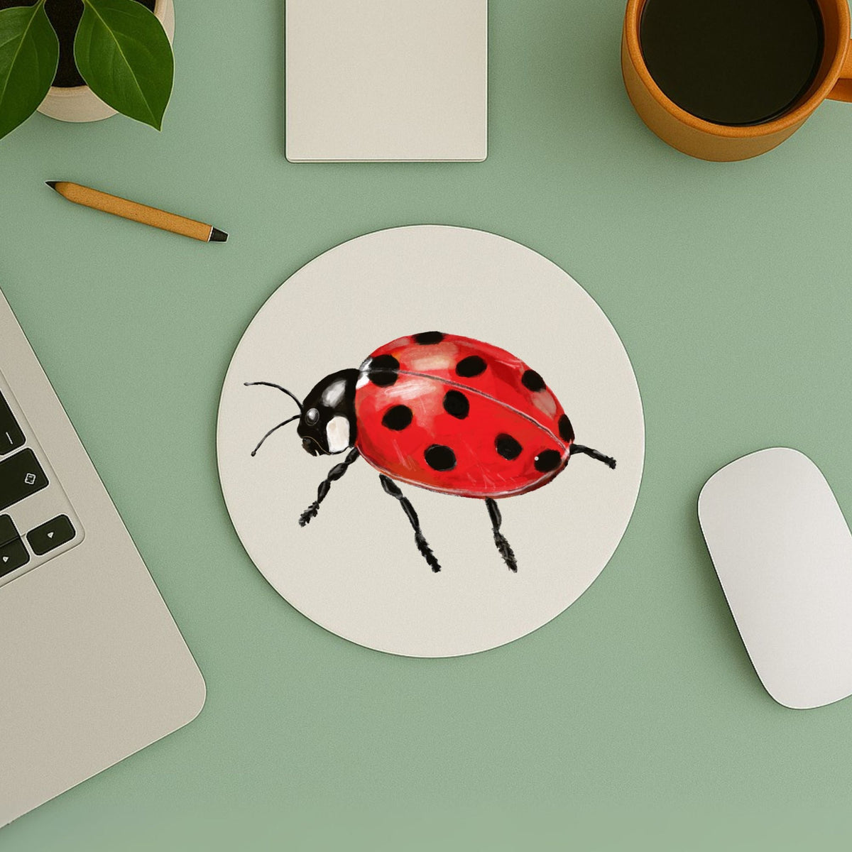 Ladybug Mousepad - MerikaArt