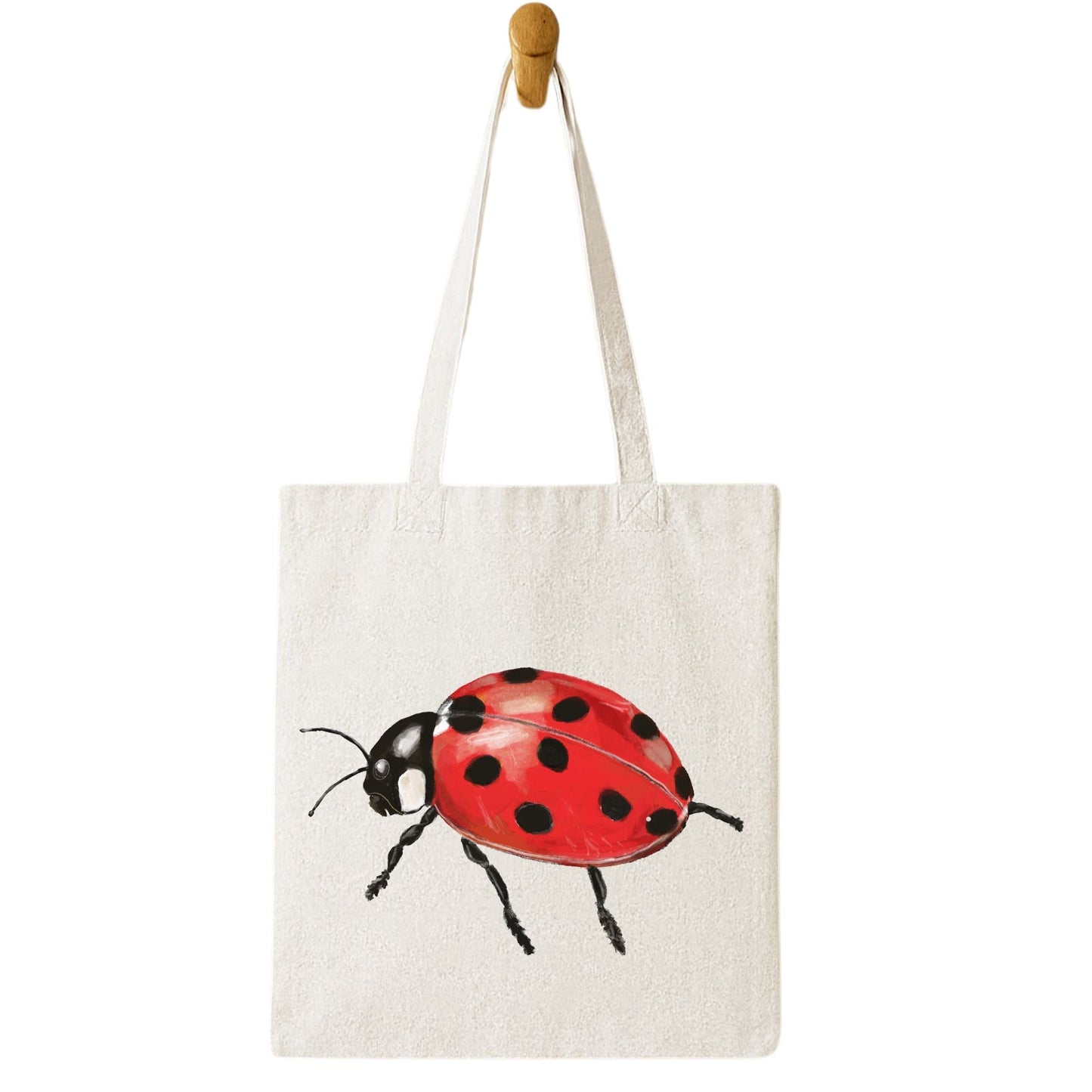 Ladybug Tote Bag - MerikaArt