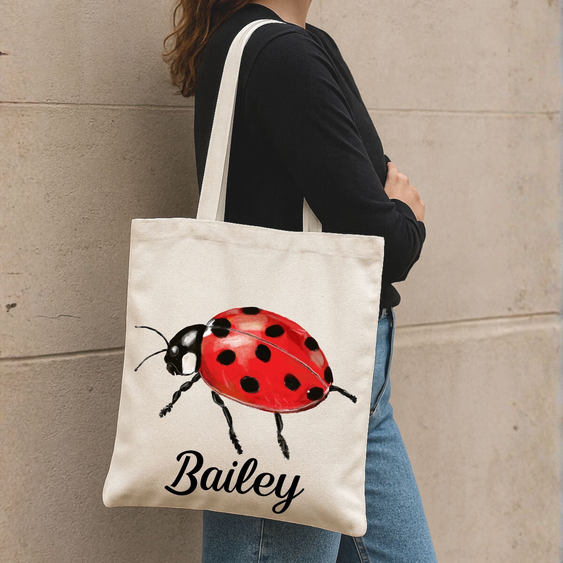 Ladybug Tote Bag - MerikaArt