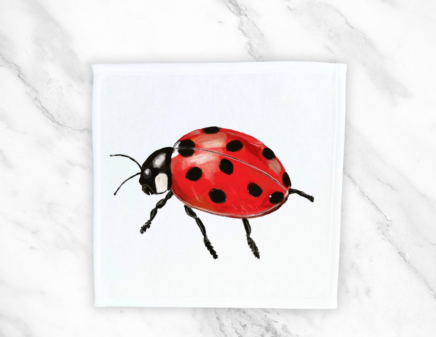 Ladybug Washcloth - MerikaArt