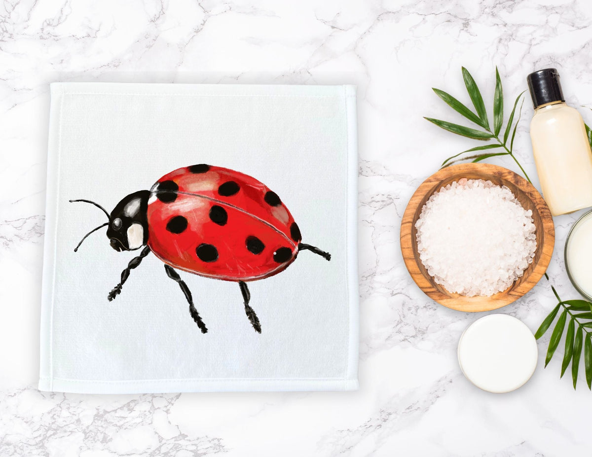 Ladybug Washcloth - MerikaArt