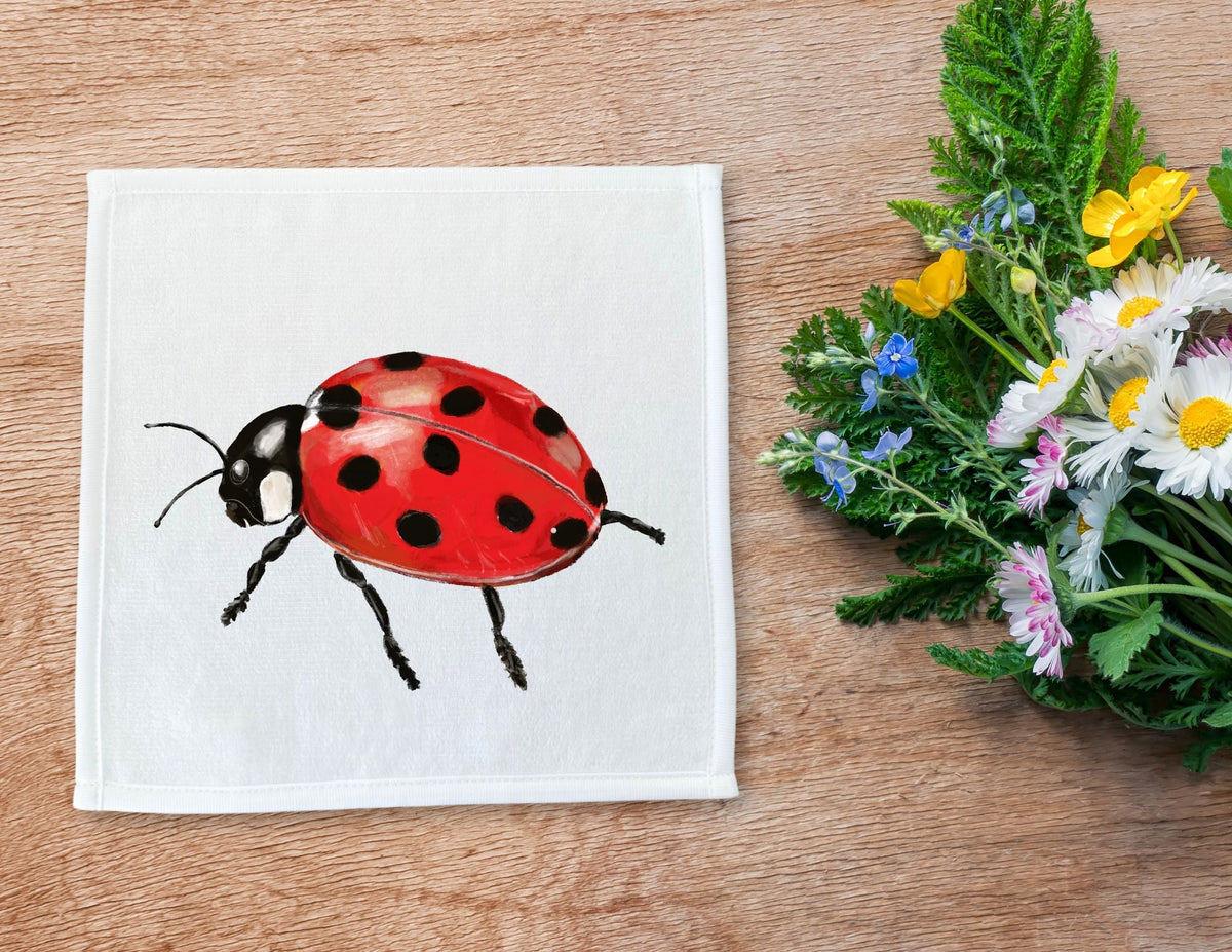 Ladybug Washcloth - MerikaArt