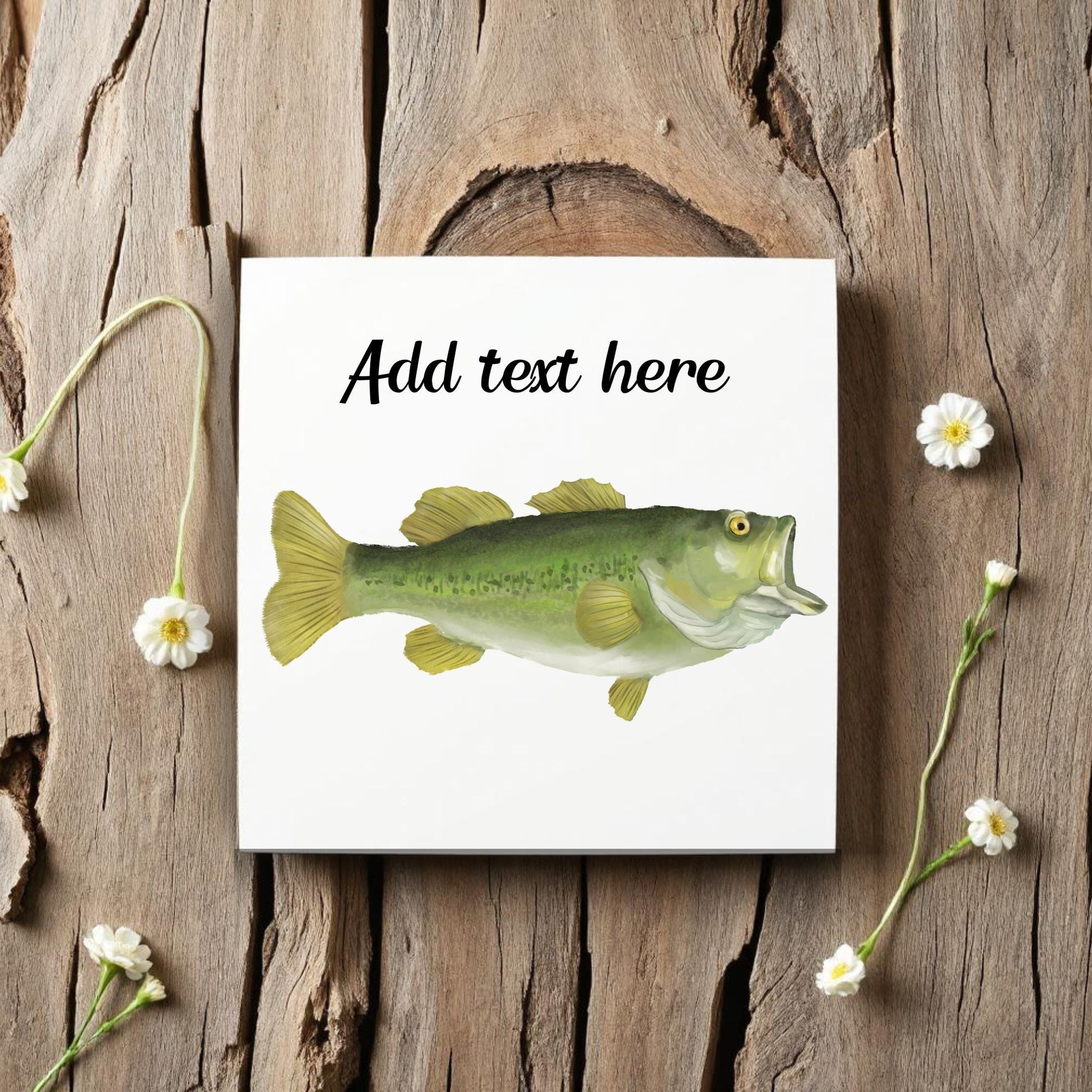 Largemouth Bass Ceramic Tile – Handcrafted Fishing Decor - MerikaArt