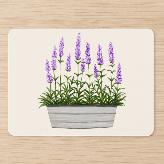 Lavender Planter Mousepad - MerikaArt