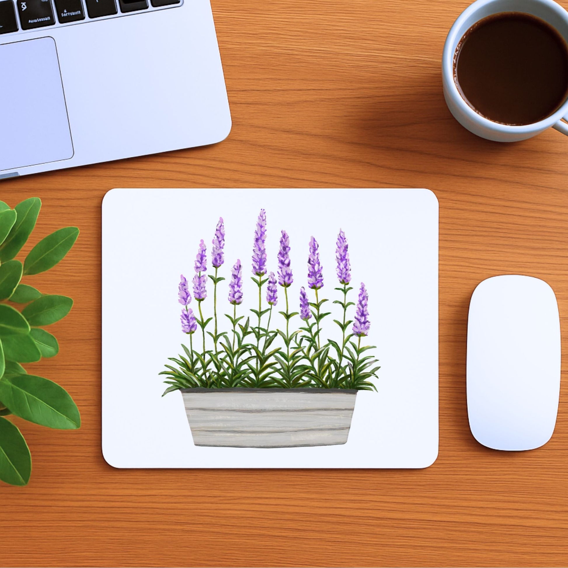 Lavender Planter Mousepad - MerikaArt