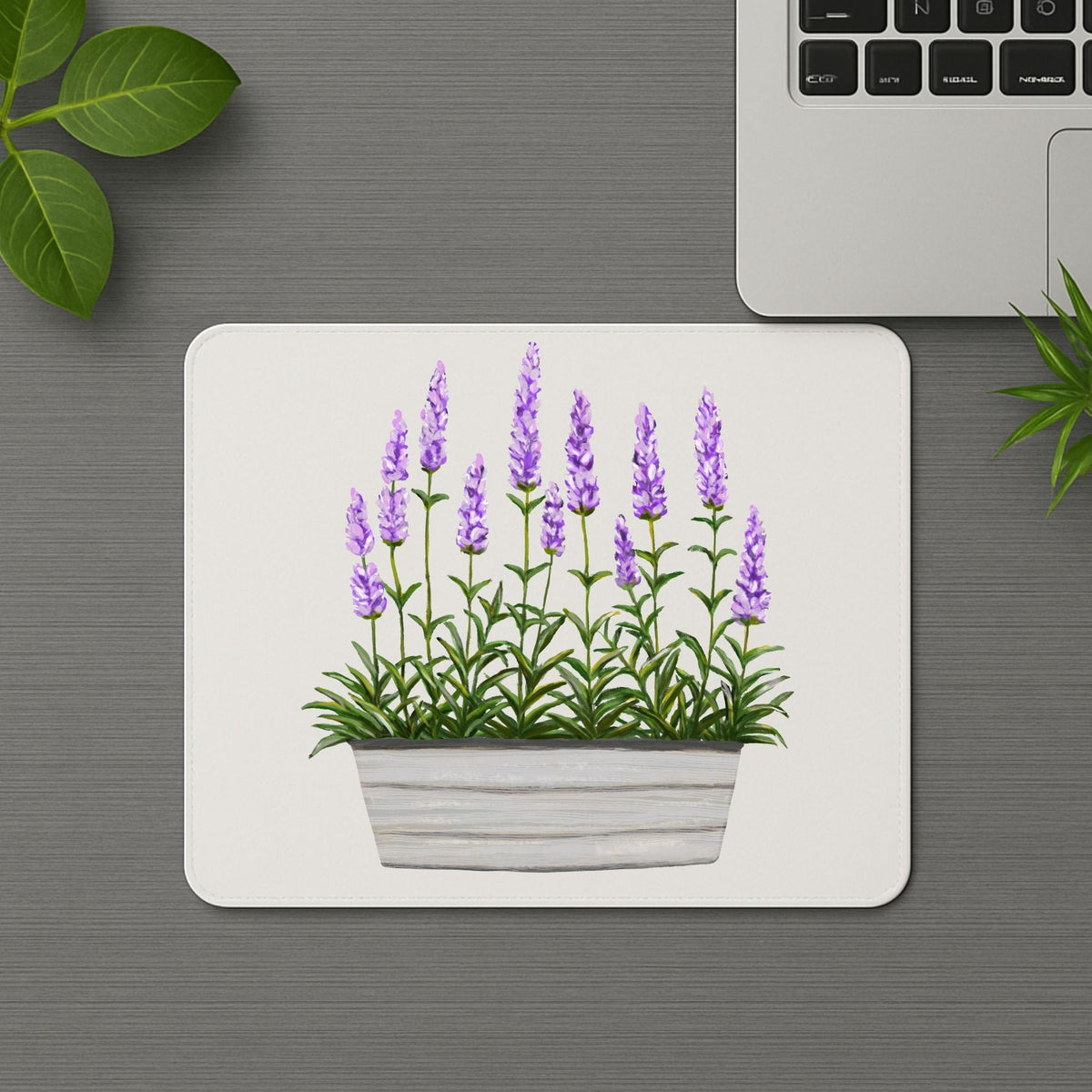 Lavender Planter Mousepad - MerikaArt