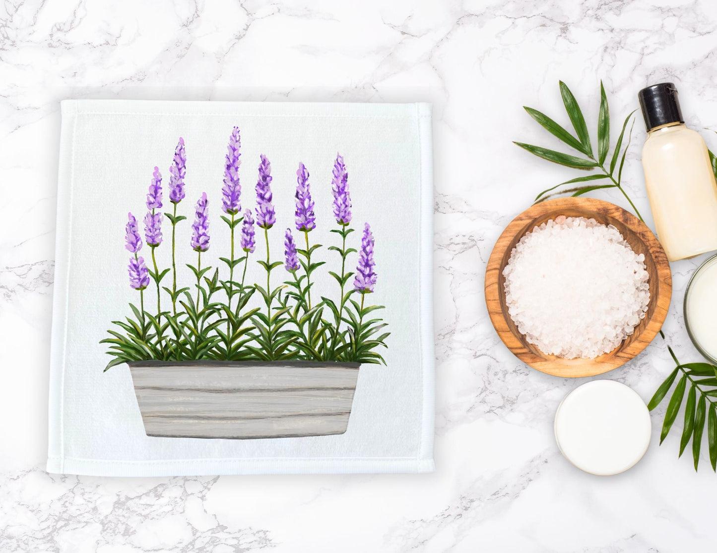 Lavender Washcloth - MerikaArt