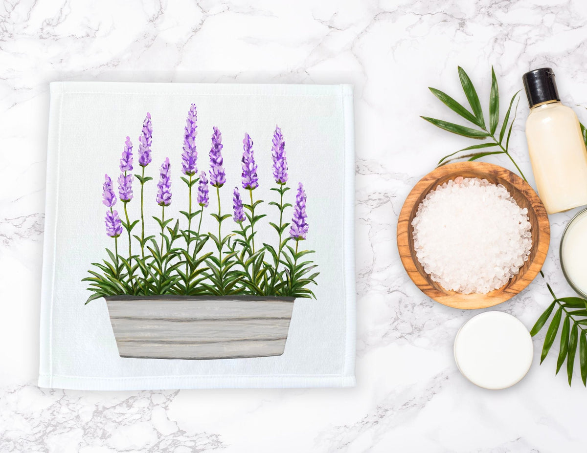 Lavender Washcloth - MerikaArt
