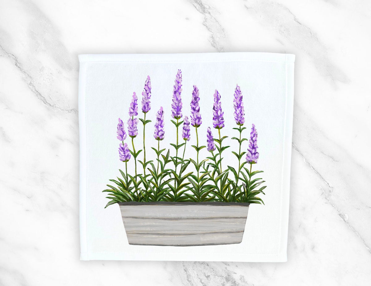 Lavender Washcloth - MerikaArt