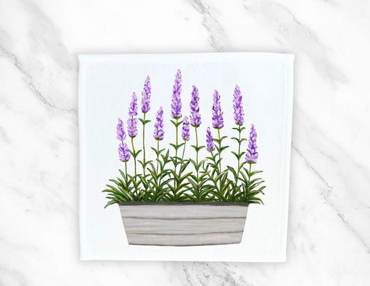 Lavender Washcloth - MerikaArt