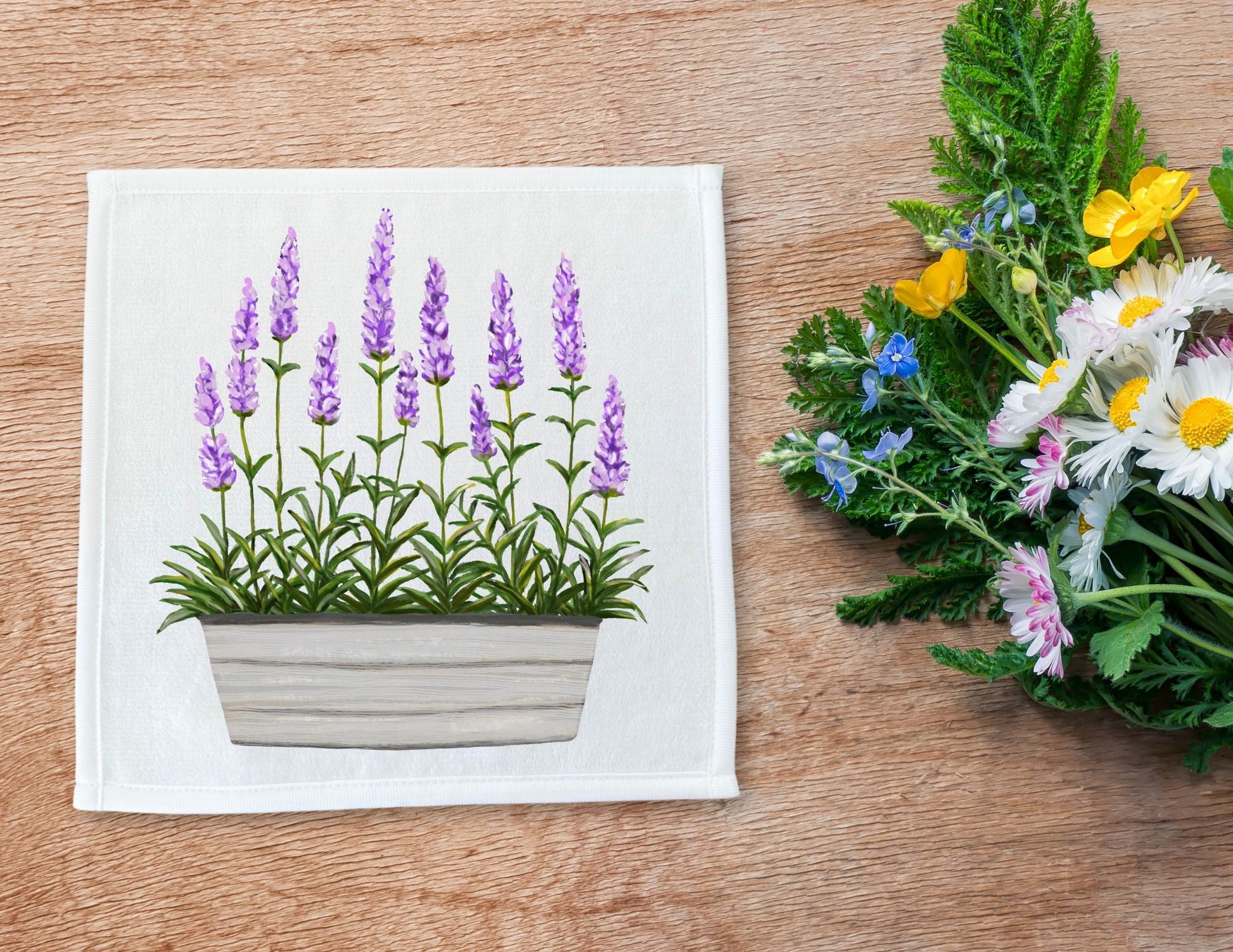 Lavender Washcloth - MerikaArt