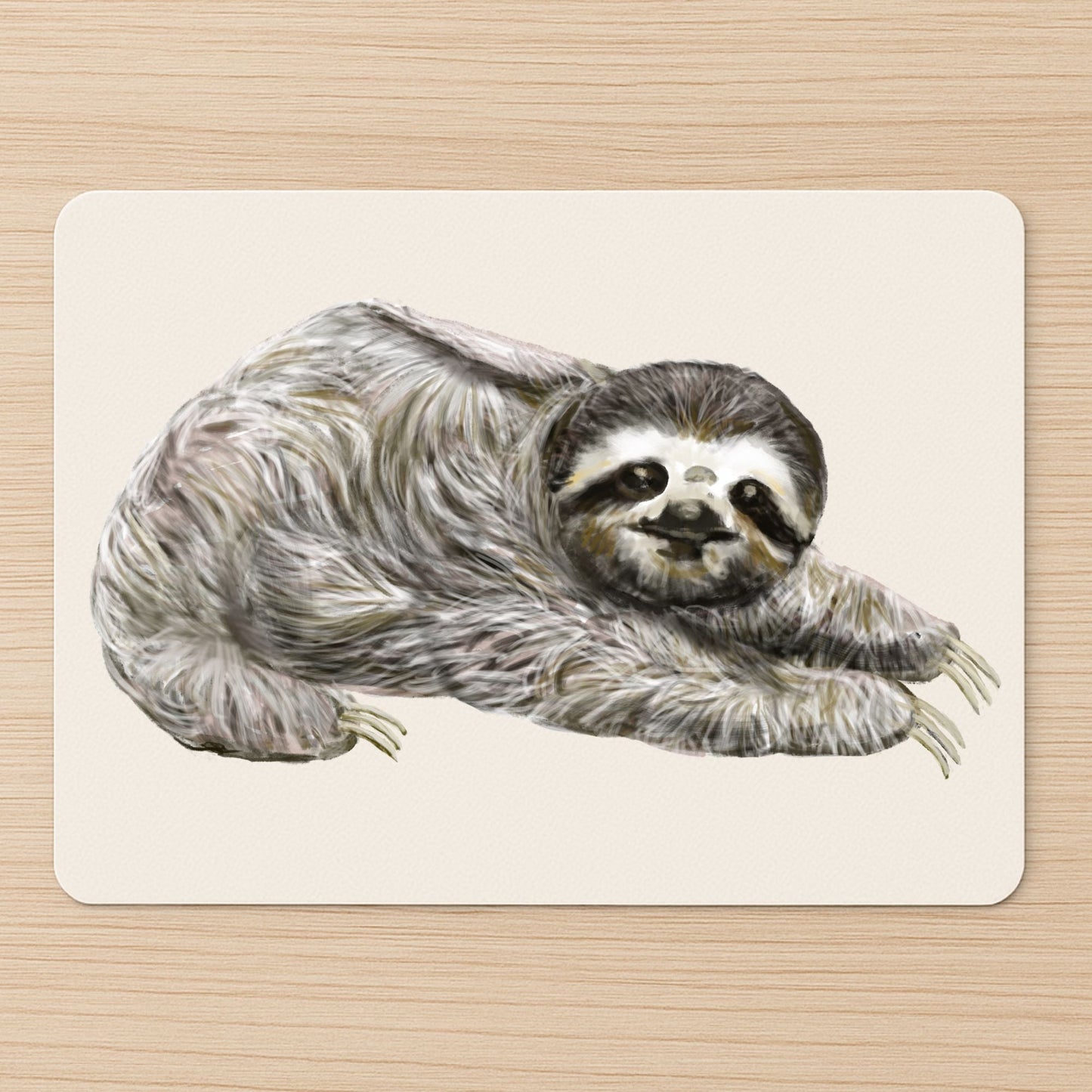 Lazy Sloth Mousepad - MerikaArt