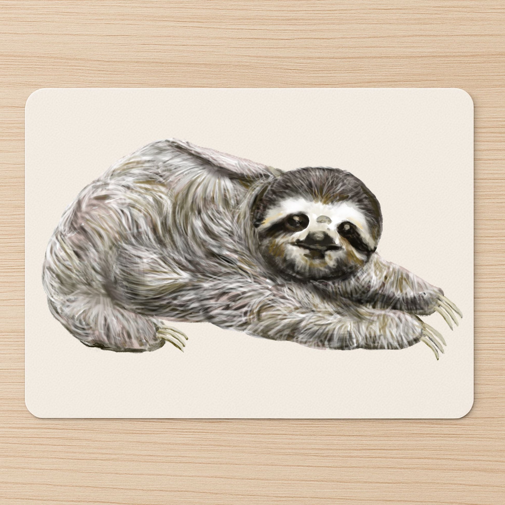 Lazy Sloth Mousepad - MerikaArt
