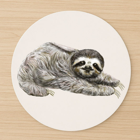 Lazy Sloth Mousepad - MerikaArt