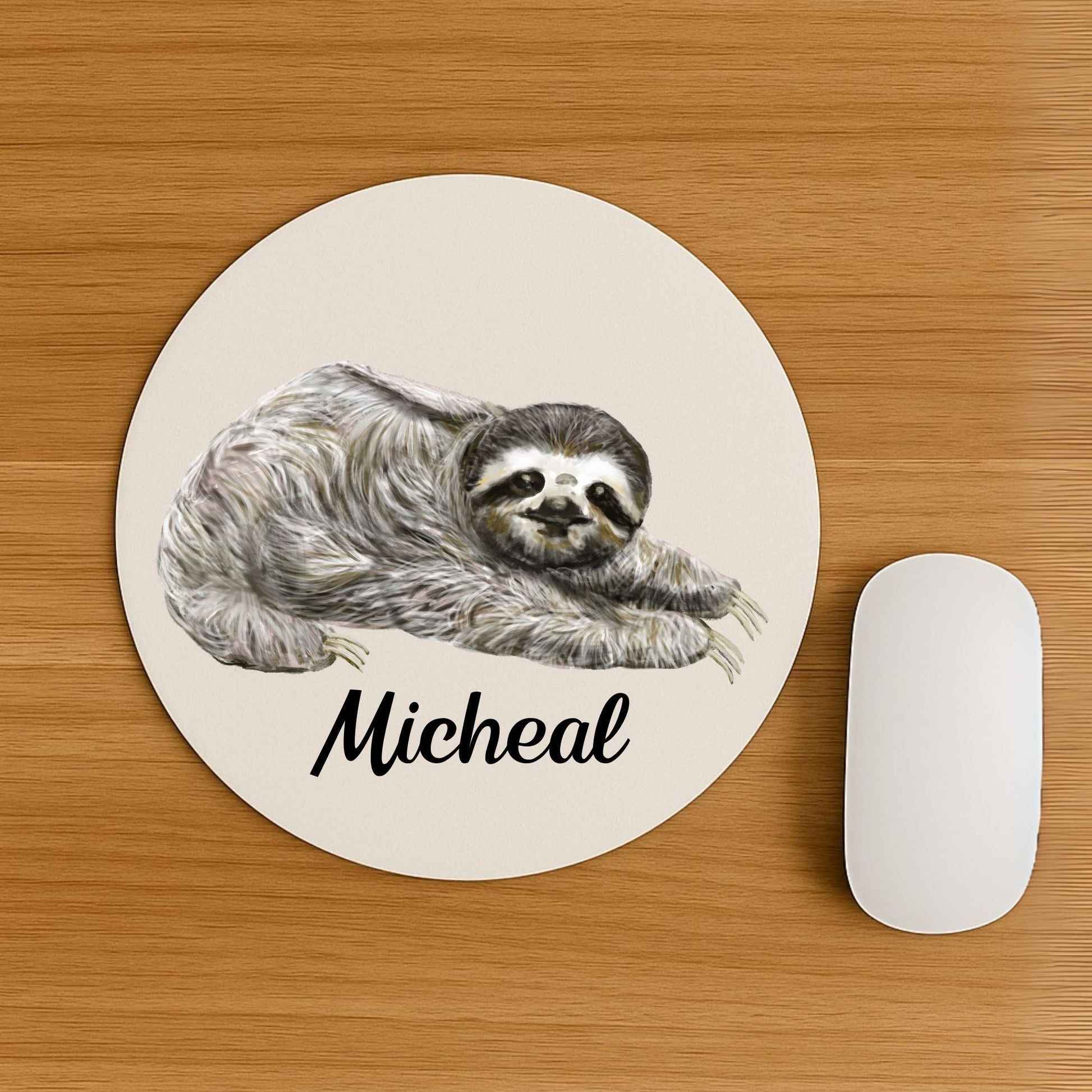 Lazy Sloth Mousepad - MerikaArt