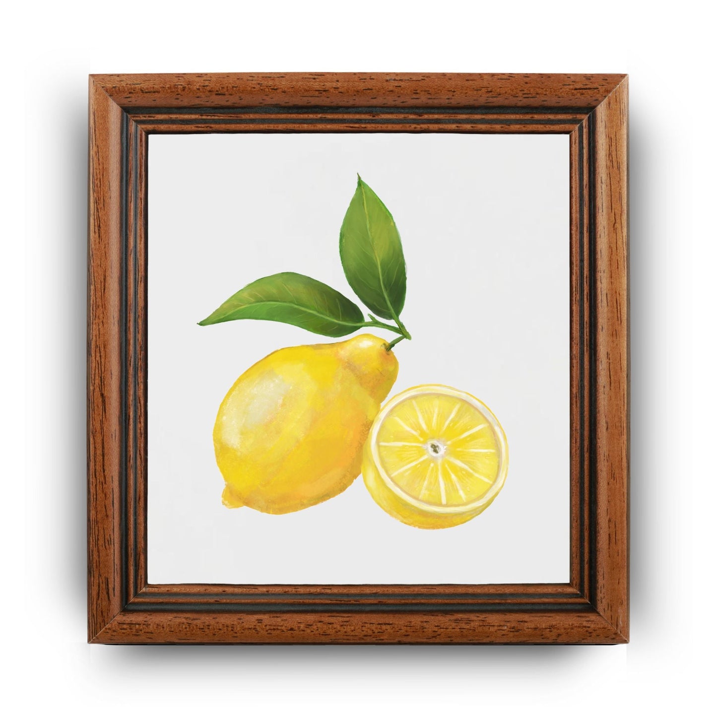 Lemon Ceramic Tile – Fresh and Vibrant Handmade Art - MerikaArt