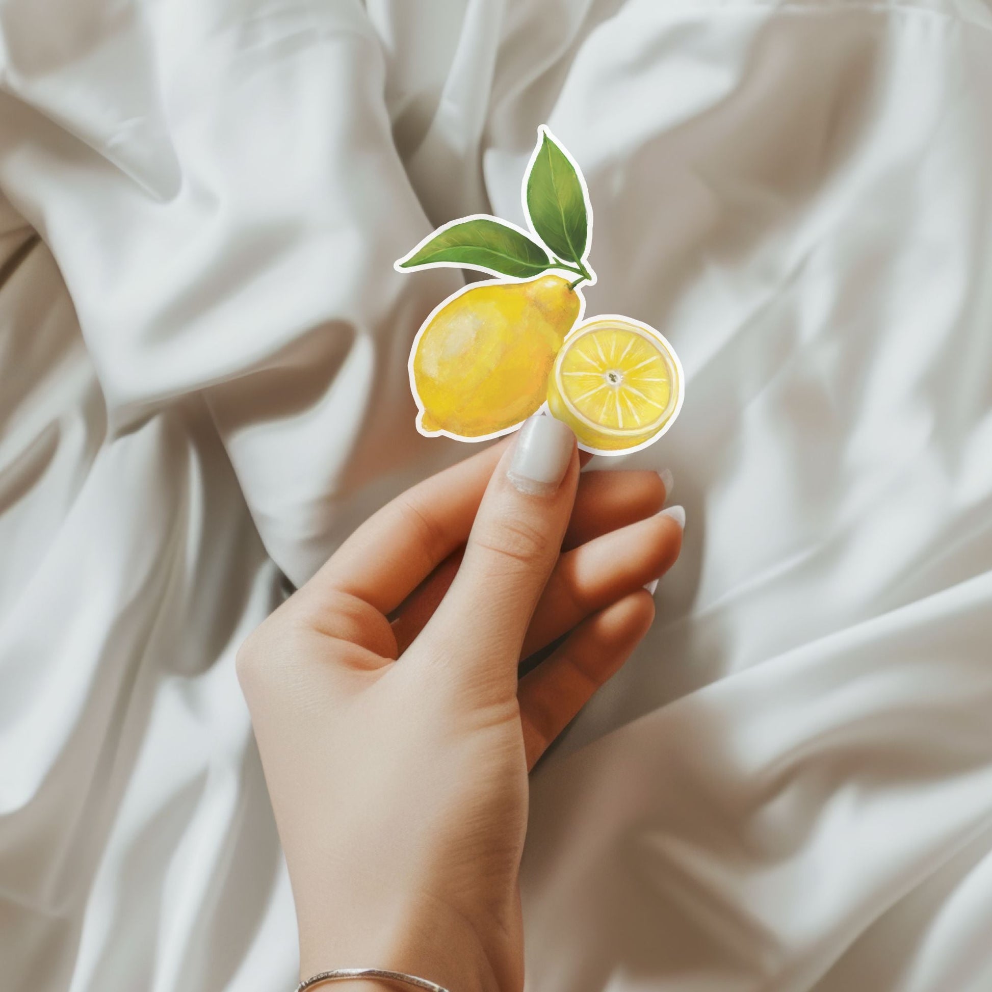 Lemon Fruit Vinyl Sticker - MerikaArt