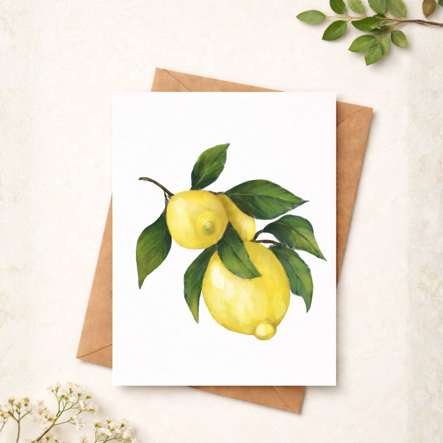 Lemon Postcard - MerikaArt