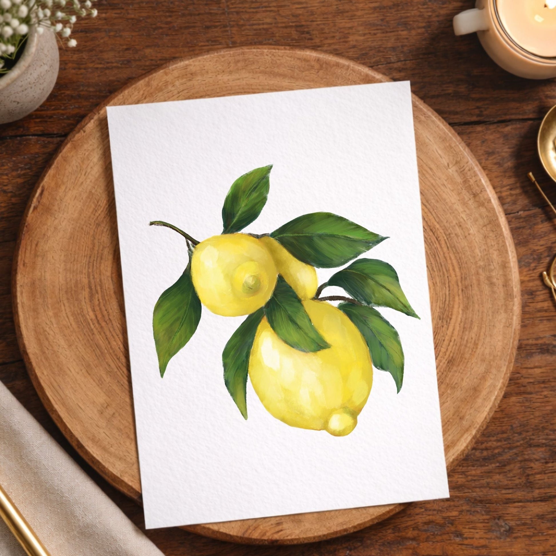 Lemon Postcard - MerikaArt