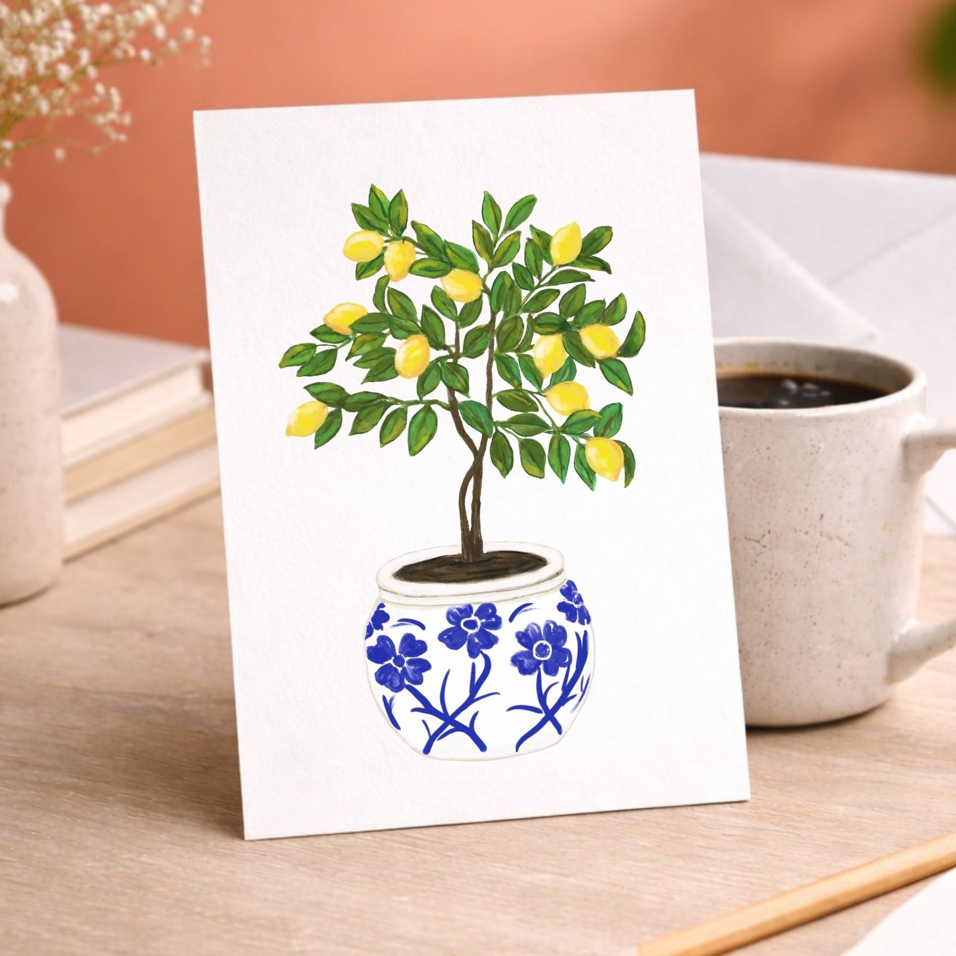 Lemon Tree Postcard - MerikaArt