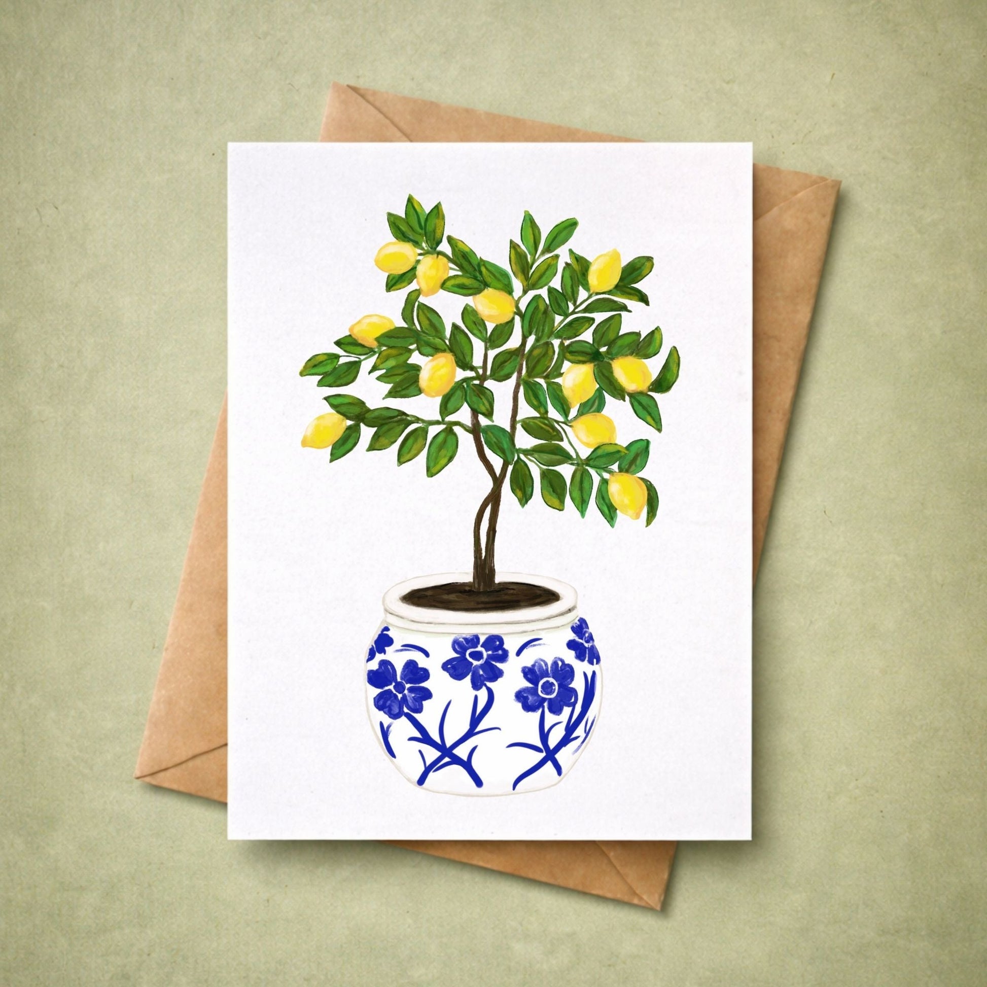 Lemon Tree Postcard - MerikaArt