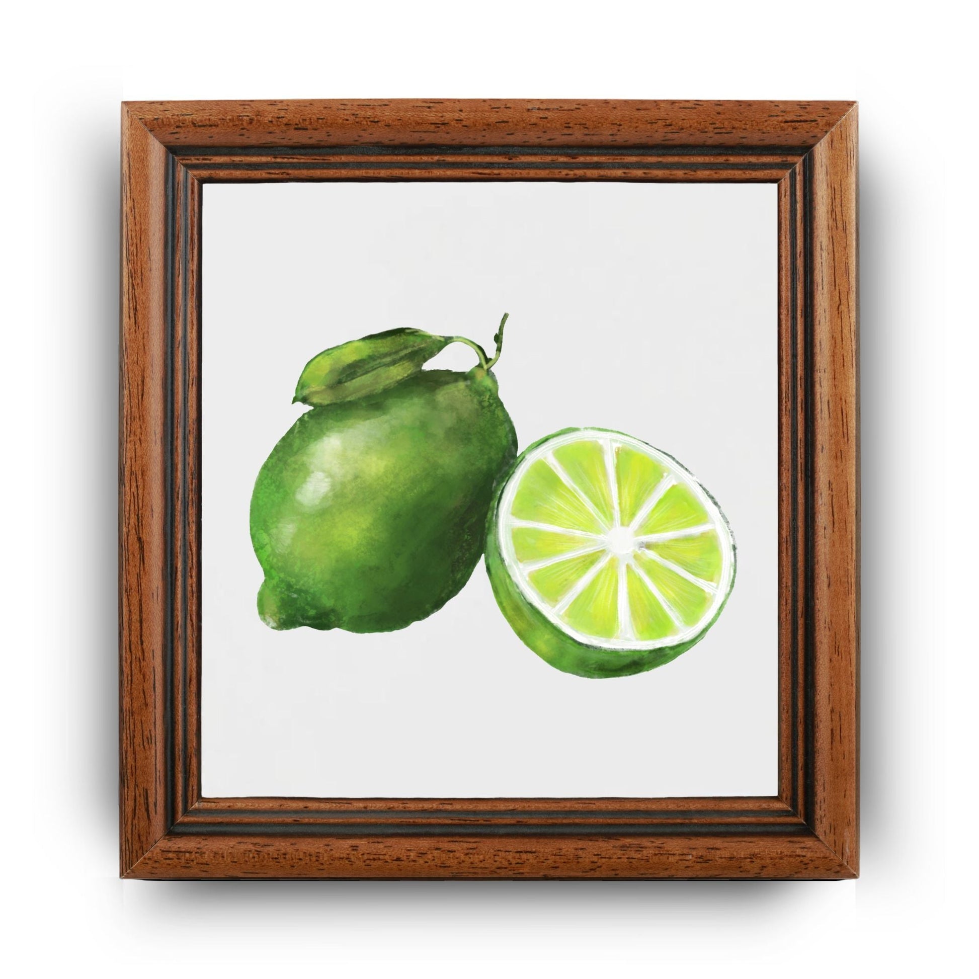 Lime Ceramic Tile – Handcrafted Citrus Decor - MerikaArt