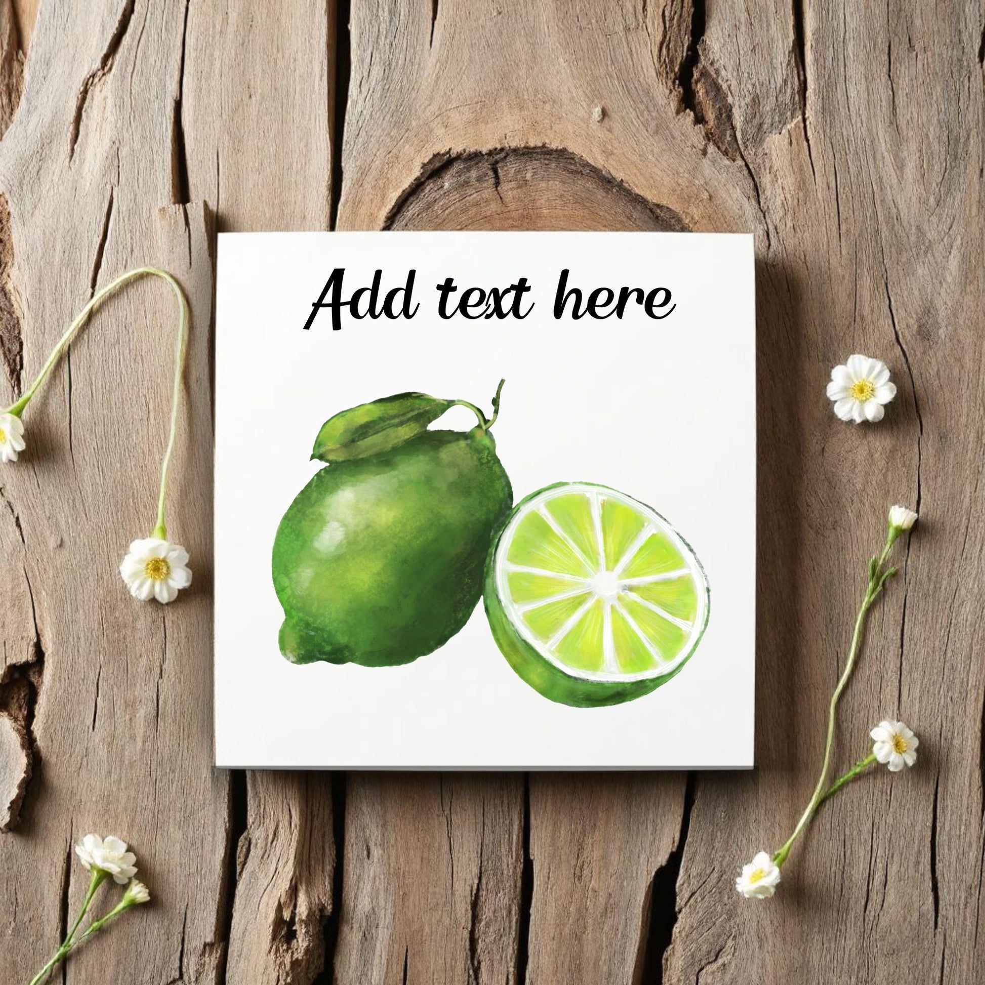 Lime Ceramic Tile – Handcrafted Citrus Decor - MerikaArt