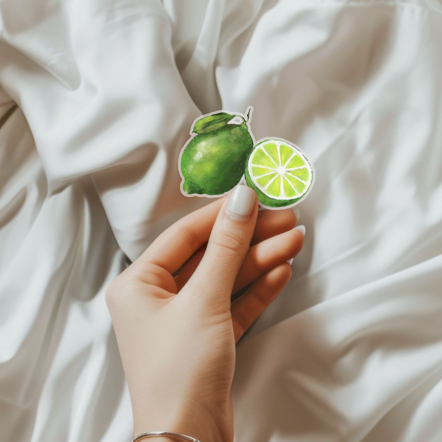 Lime Fruit Vinyl Sticker - MerikaArt