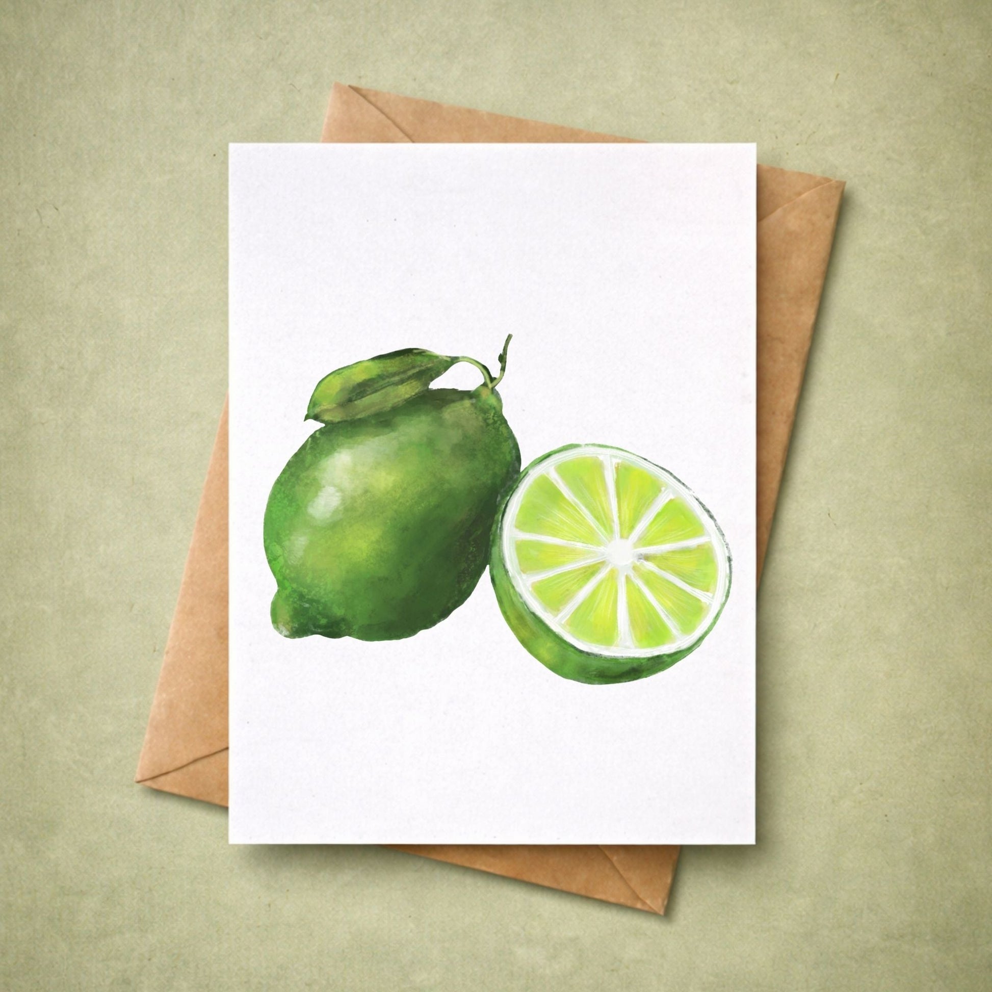Lime Postcard - MerikaArt