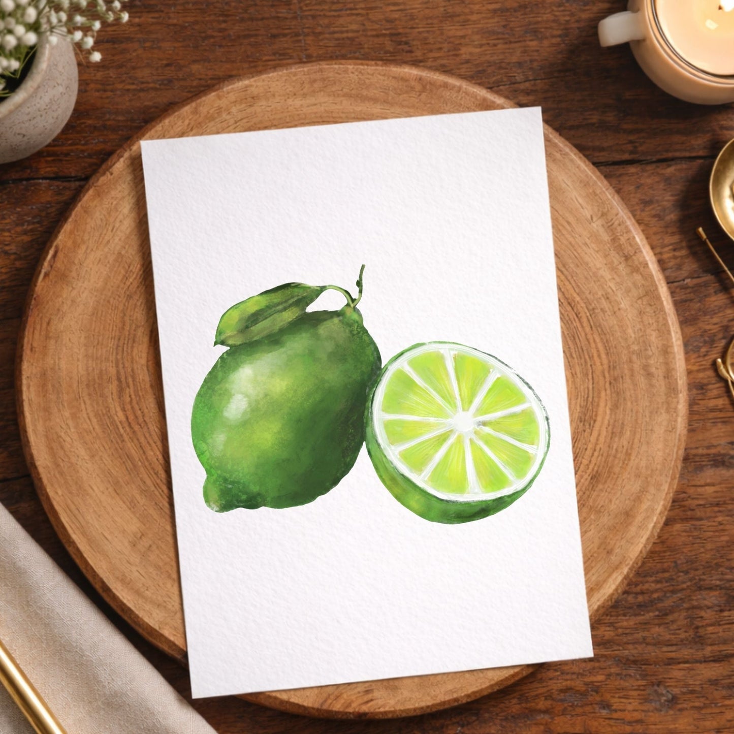 Lime Postcard - MerikaArt