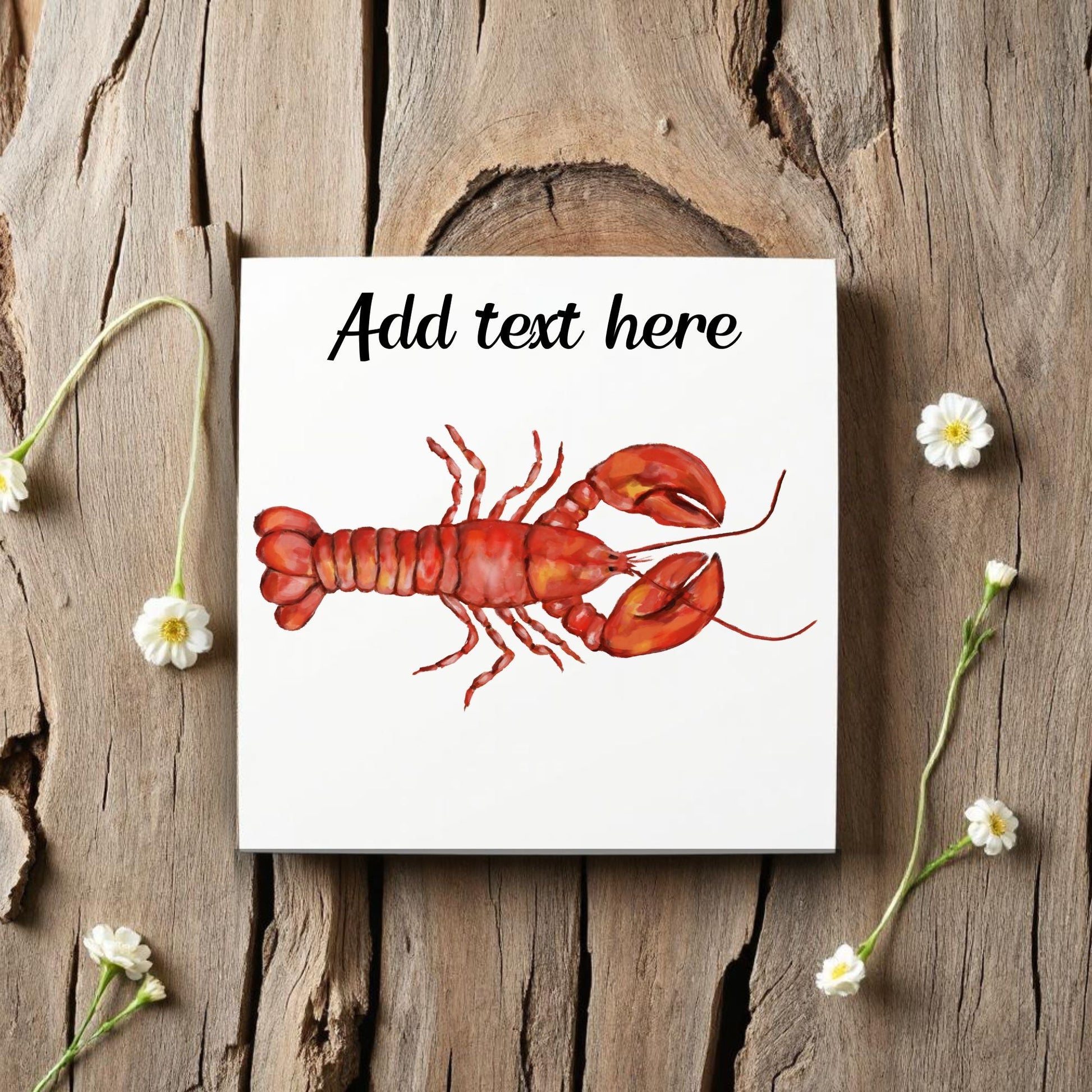 Lobster Ceramic Tile – Handcrafted Coastal Kitchen Decor - MerikaArt