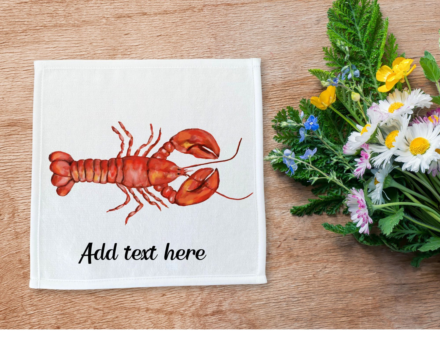 Lobster Washcloth - MerikaArt