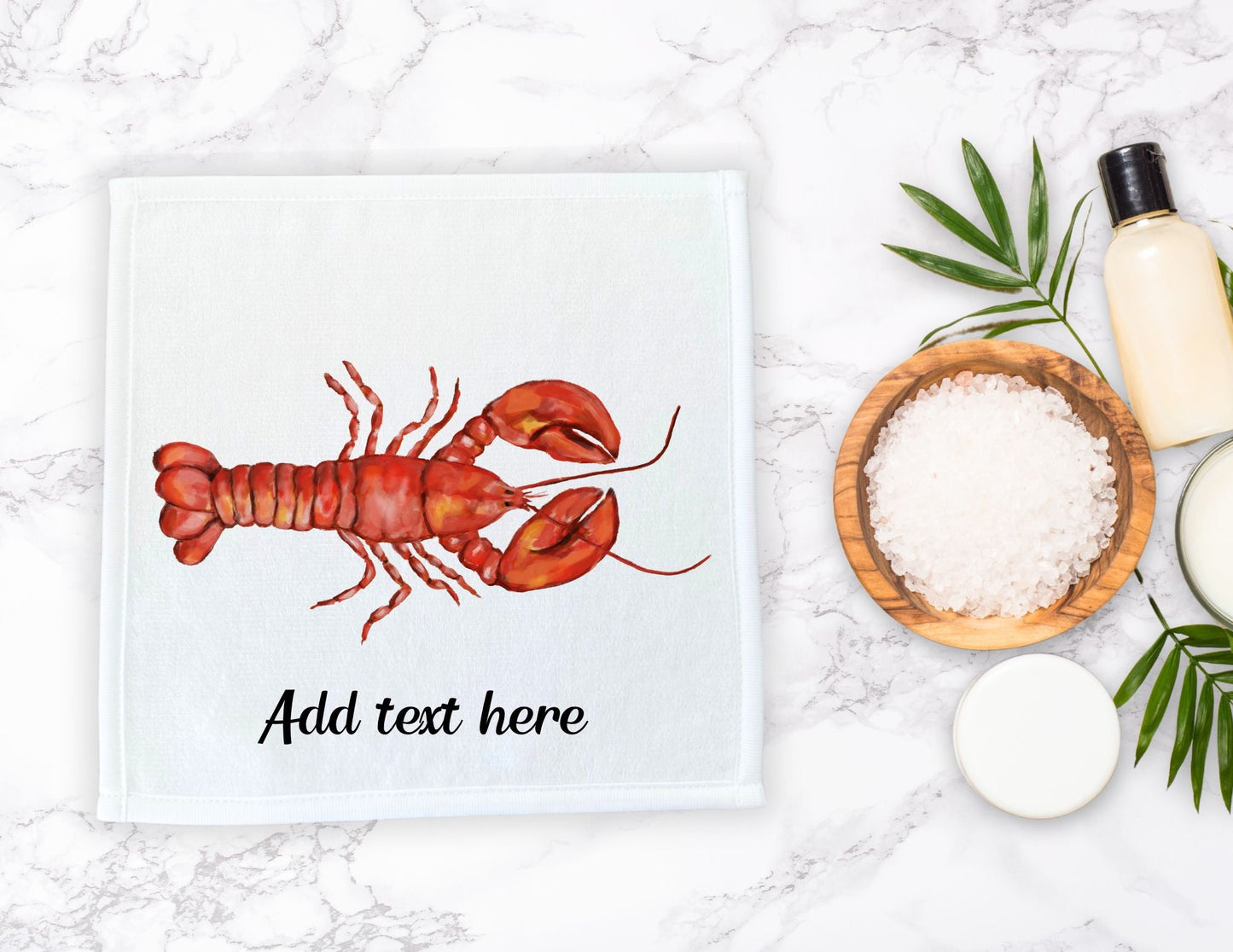 Lobster Washcloth - MerikaArt