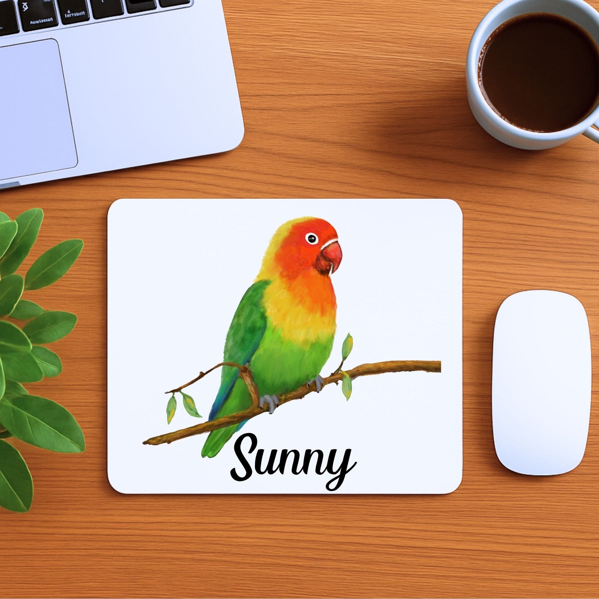 Lovebird Mousepad - MerikaArt
