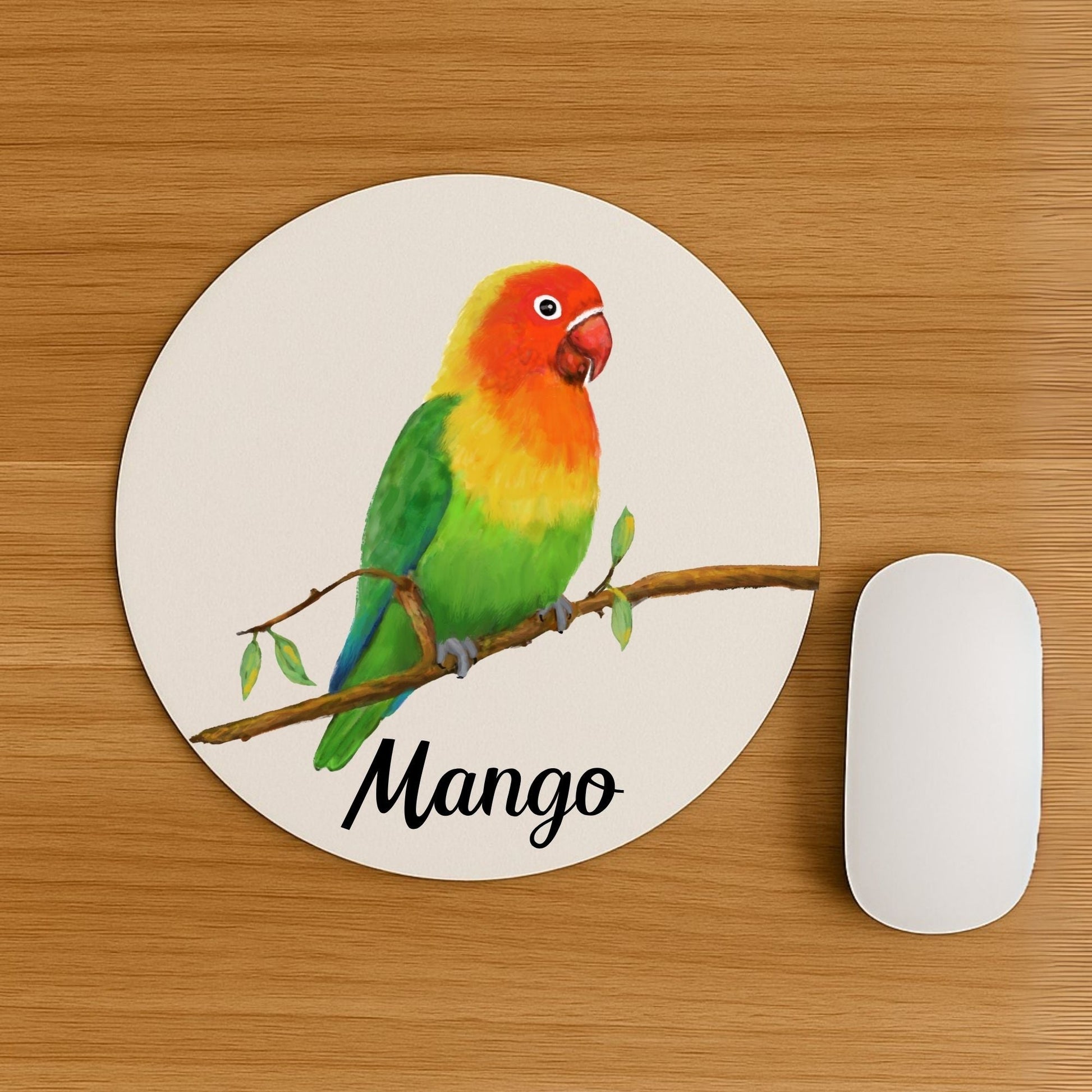 Lovebird Mousepad - MerikaArt