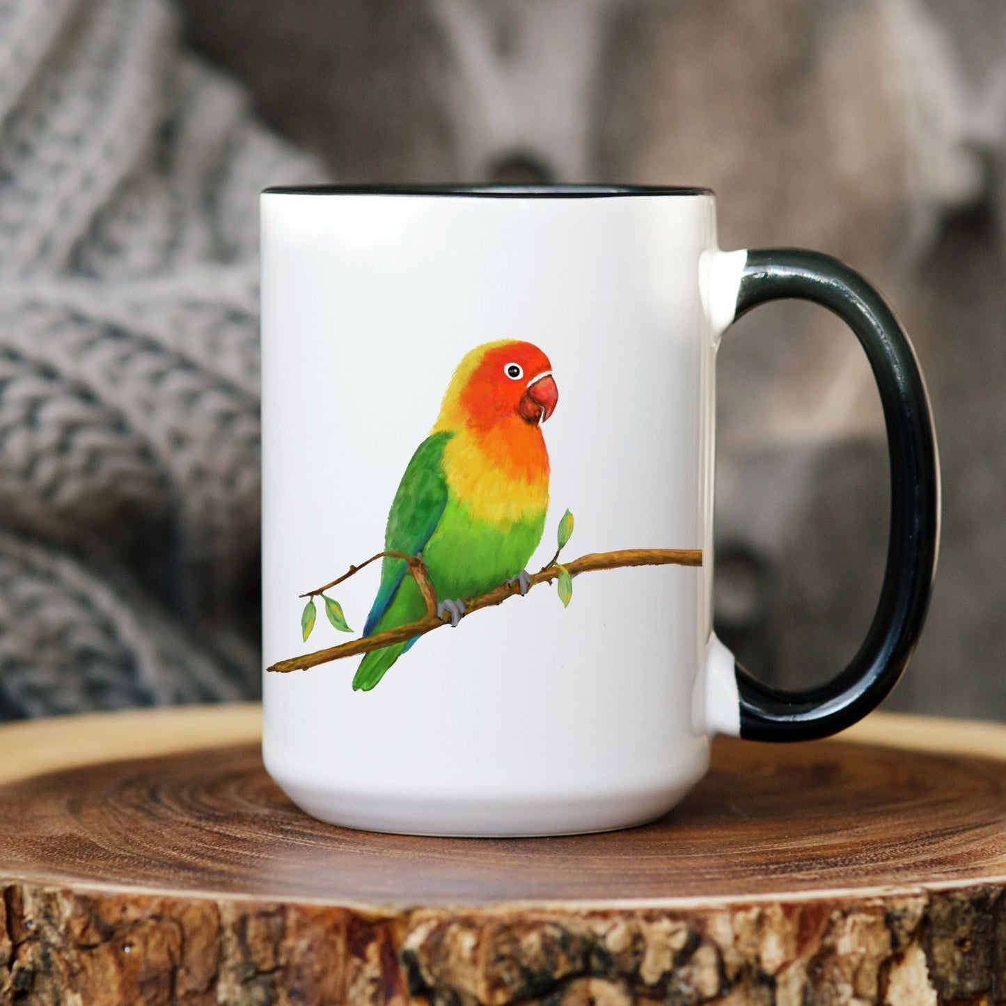 Lovebird Mug - MerikaArt