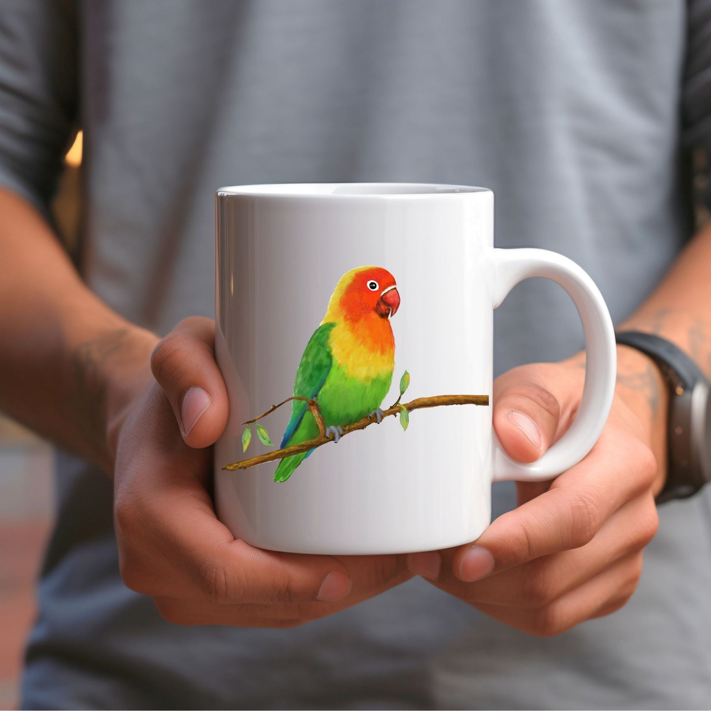 Lovebird Mug - MerikaArt