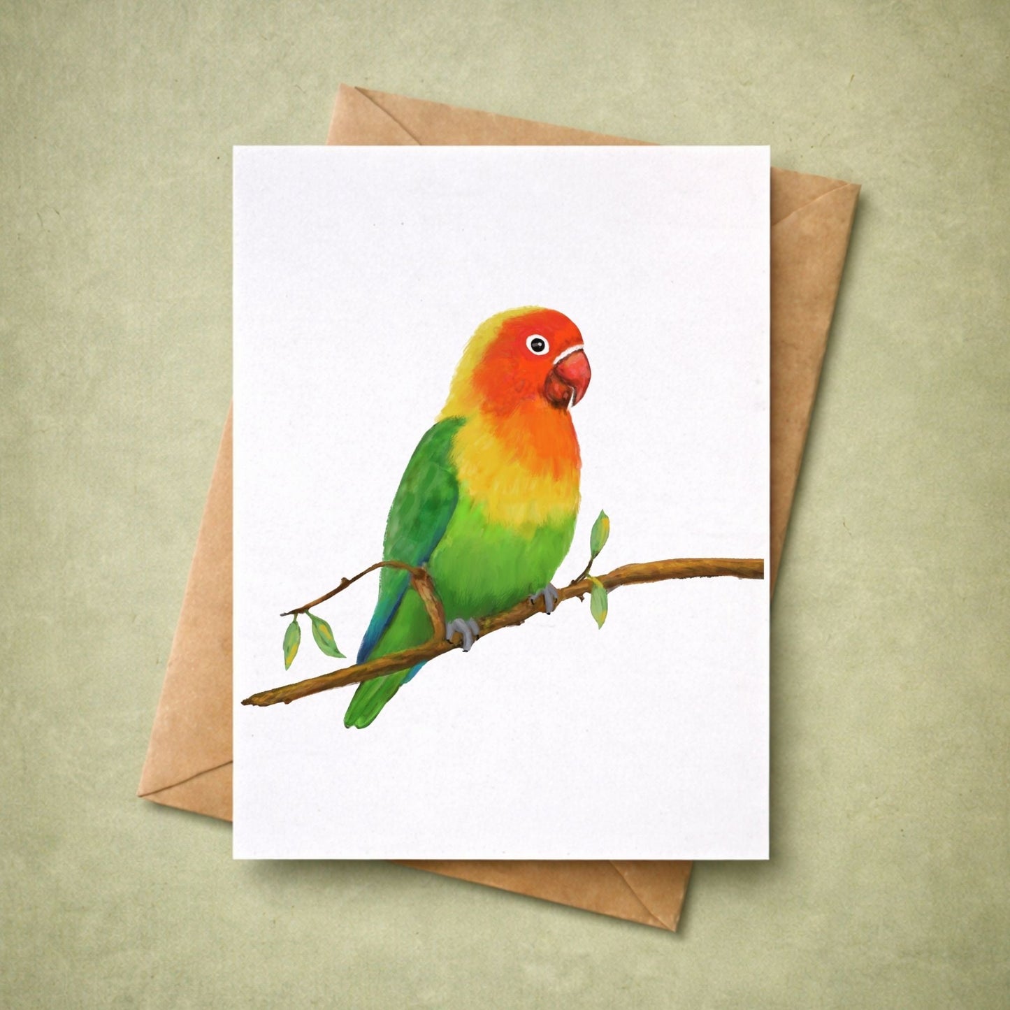 Lovebird Postcard - MerikaArt