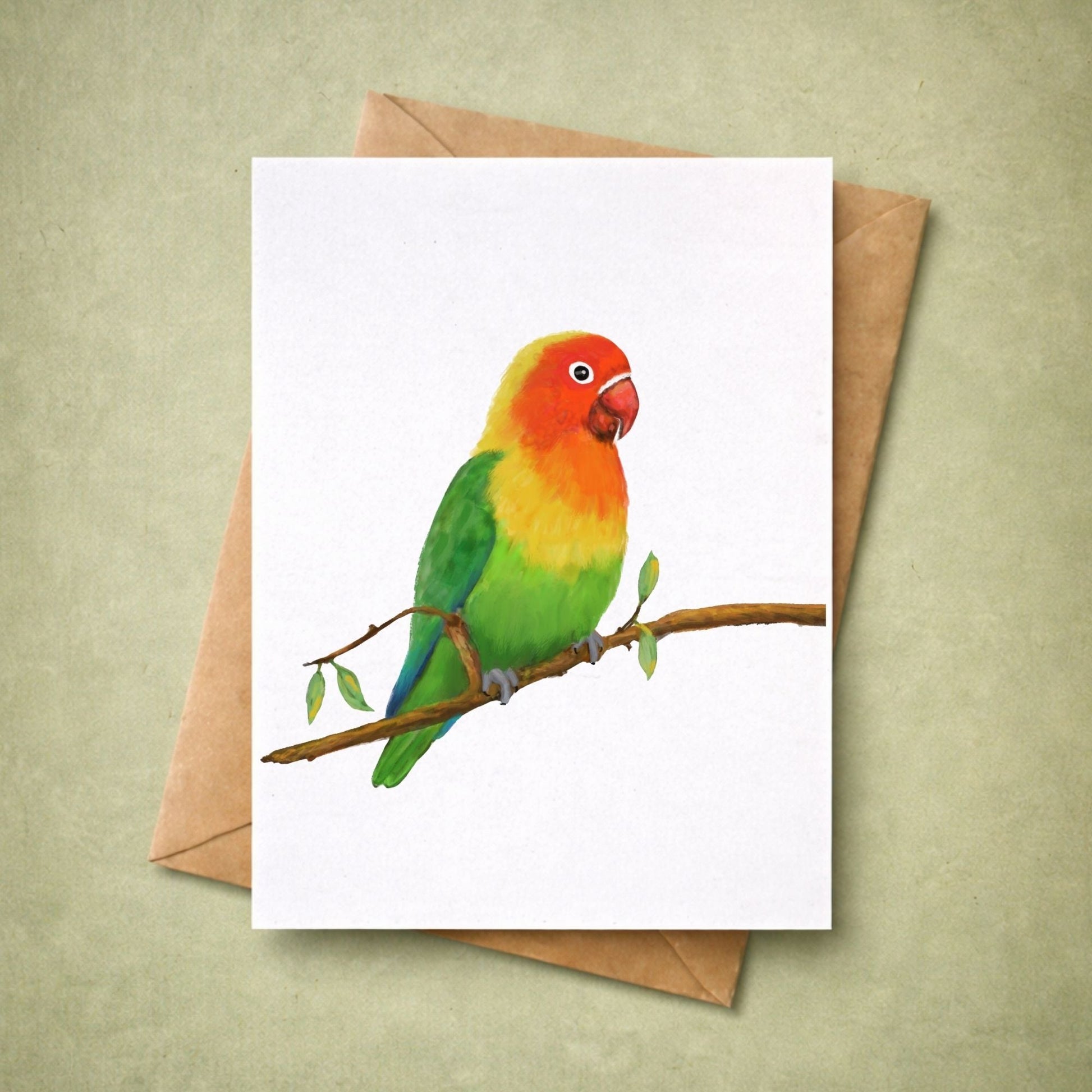 Lovebird Postcard - MerikaArt
