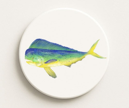Mahi Mahi Ceramic Coaster - MerikaArt