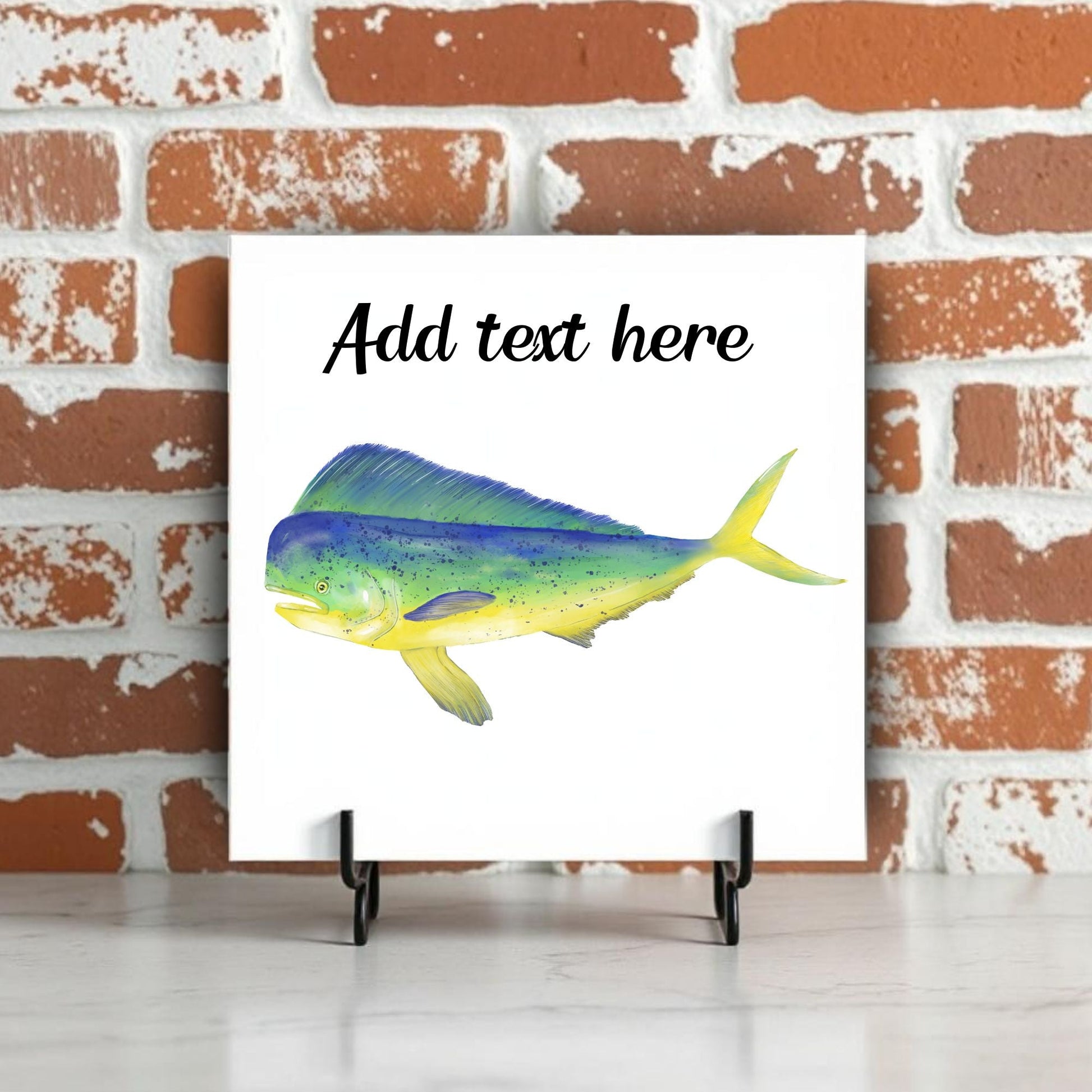 Mahi - Mahi Ceramic Tile – Handcrafted Coastal Fishing Decor - MerikaArt