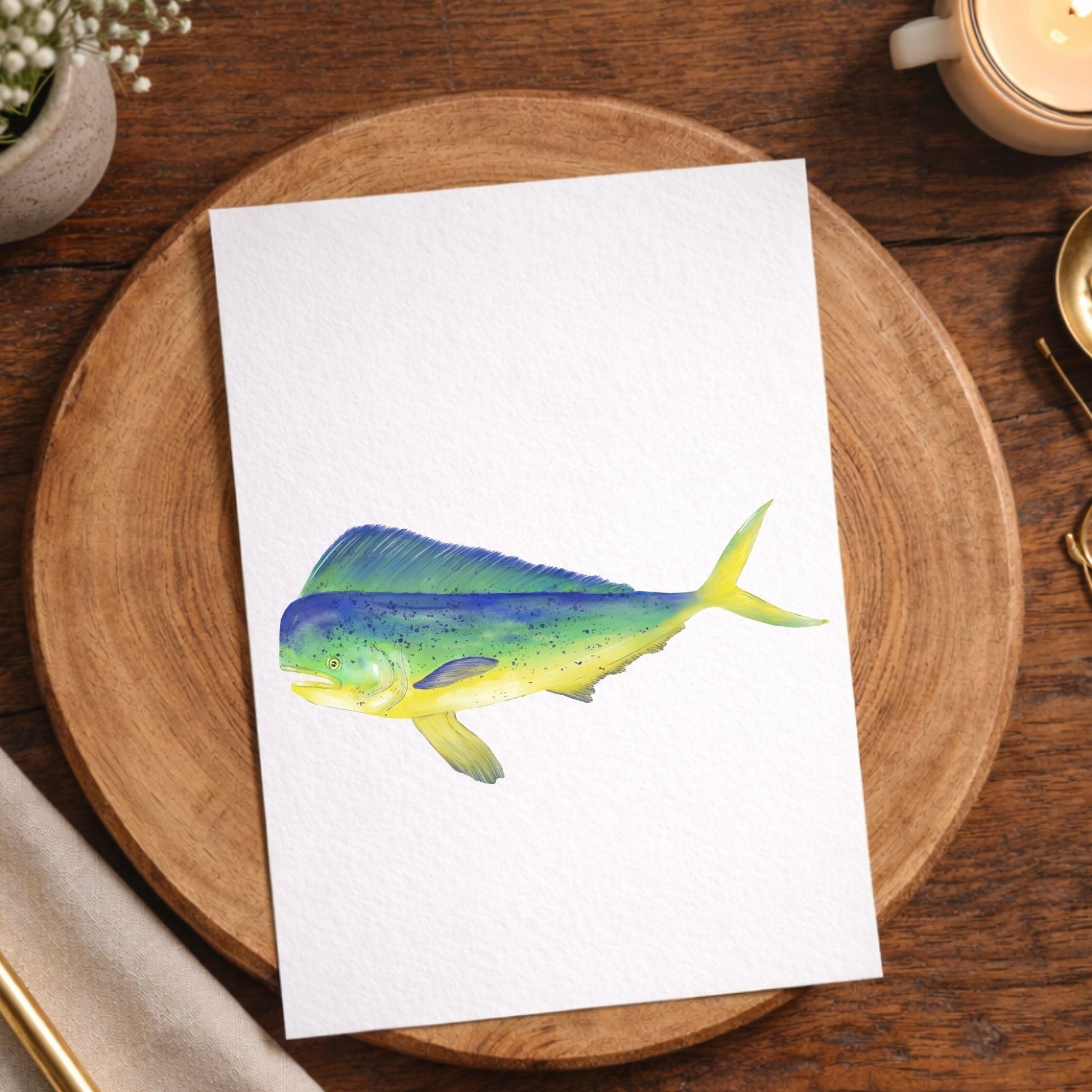 Mahi Mahi Fish Postcard - MerikaArt