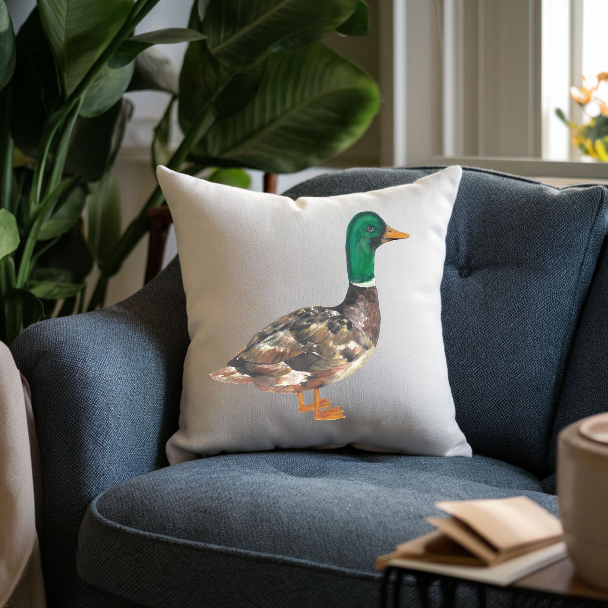 Mallard Duck Pillow - MerikaArt
