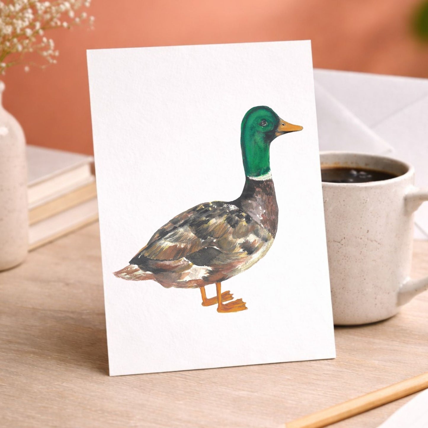 Mallard Duck Postcard - MerikaArt